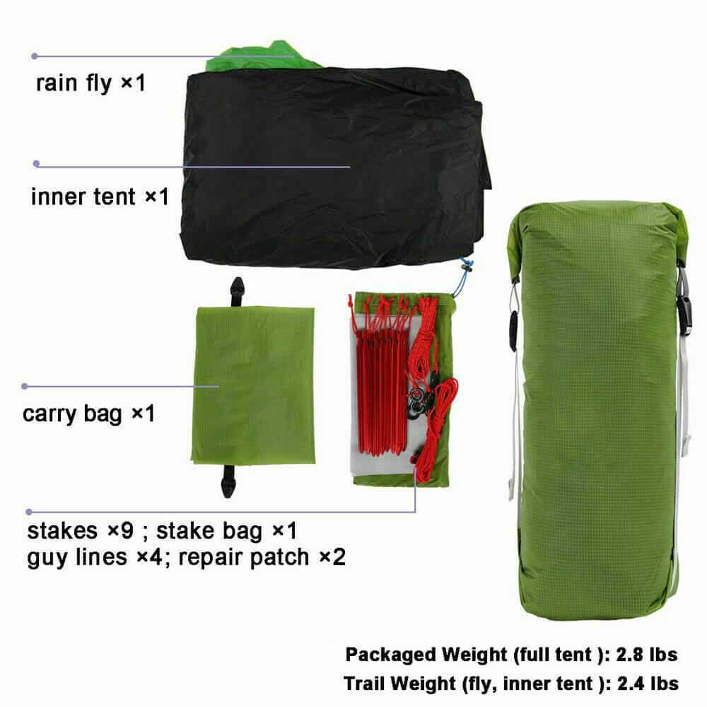 3F UL Gear Lanshan 2 Classic / 3 Season / Grey