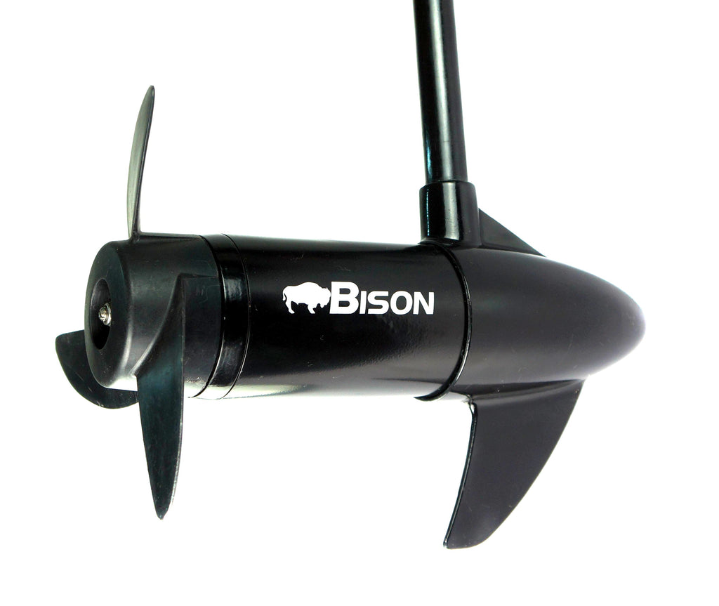 BISON 55lb ELECTRIC OUTBOARD TROLLING MOTOR + BATTERY CHARGER