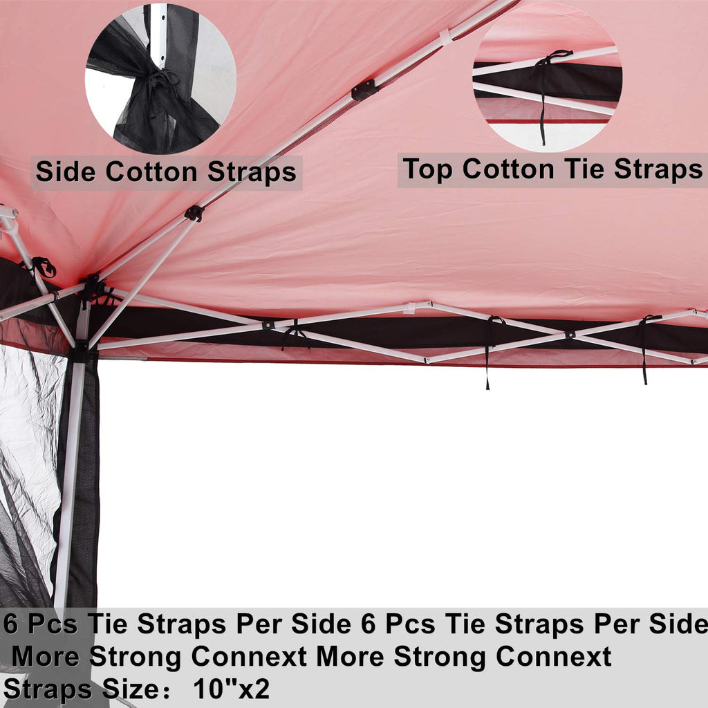 PCAFRS Mosquito Net with Zipper for Outdoor, Camping Mosquito Net, DIY Canopy Screen Wall, Outdoor Mosquito Net for 10x 10' Patio Gazebo and Tent