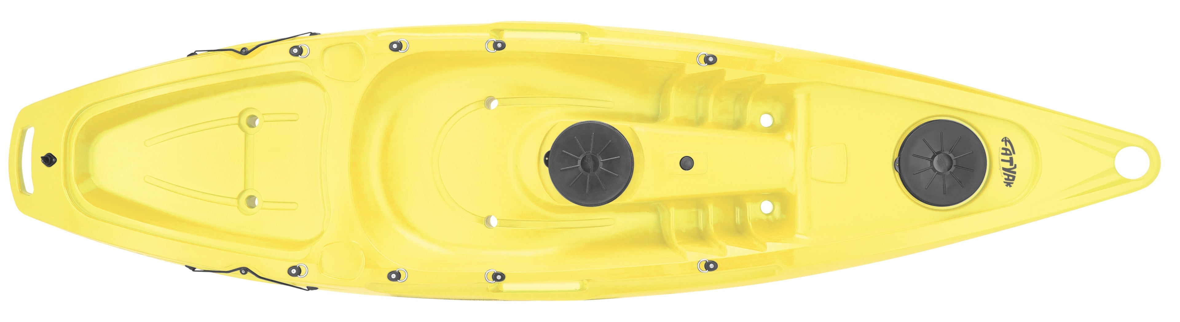 Kaafu Solo Fishing Kayak | Plastic Neutral | Yellow | Complete Package