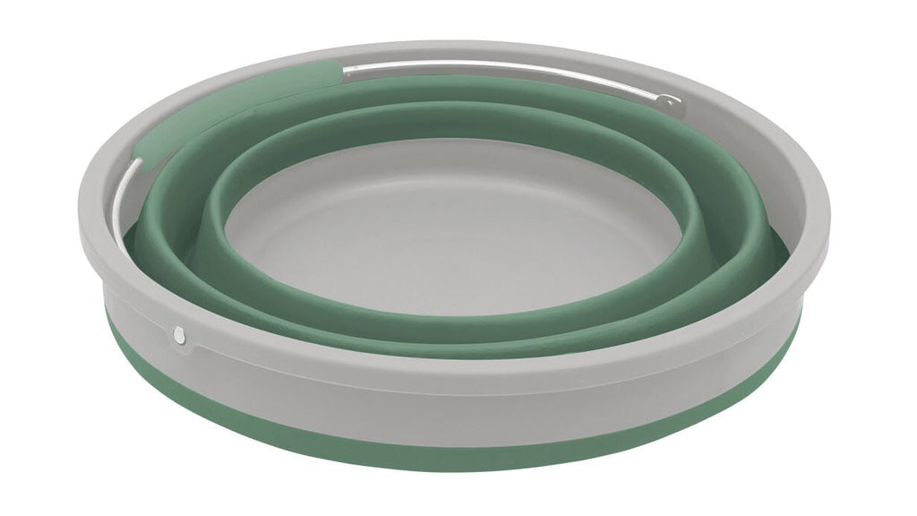 Outwell Collaps Round Bucket with Lid -  Shadow Green