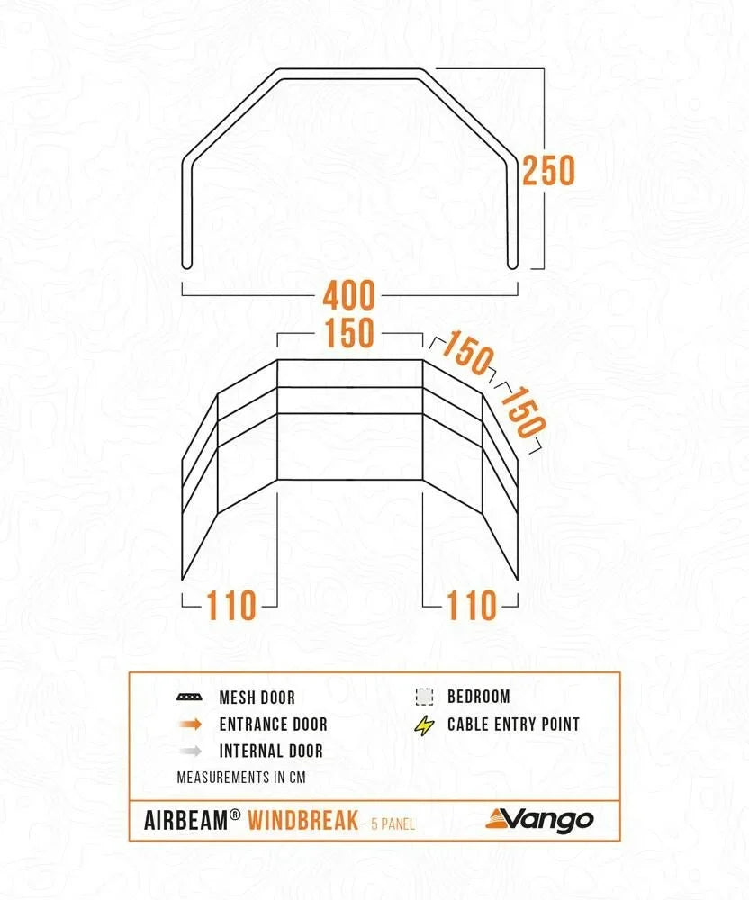 Vango Airbeam Windbreak 5 Panel (Elements Proshield)
