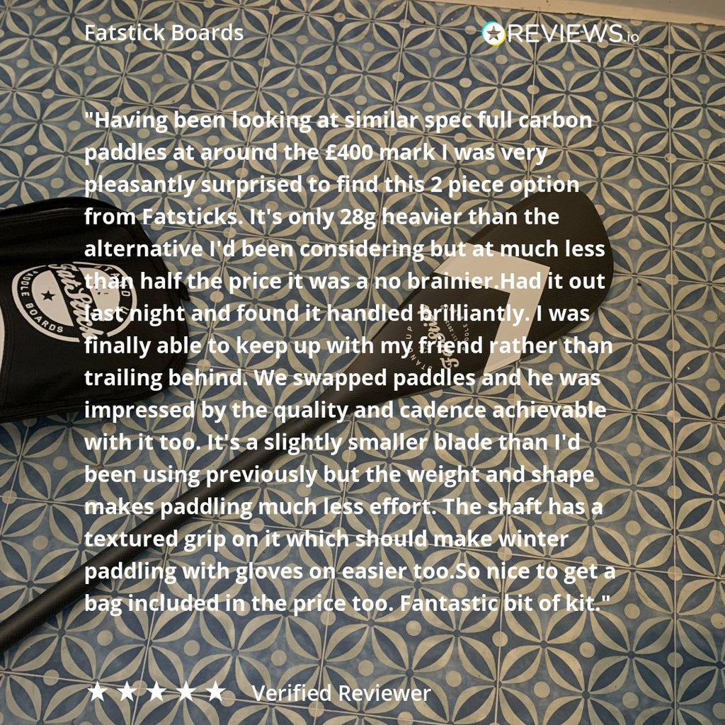 FREE BAG | Full 1 Piece Carbon SUP Paddle Board Paddle