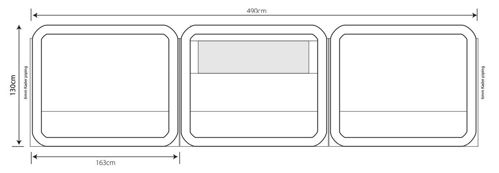 Outdoor Revolution Oxygen 3 Panel Windbreak