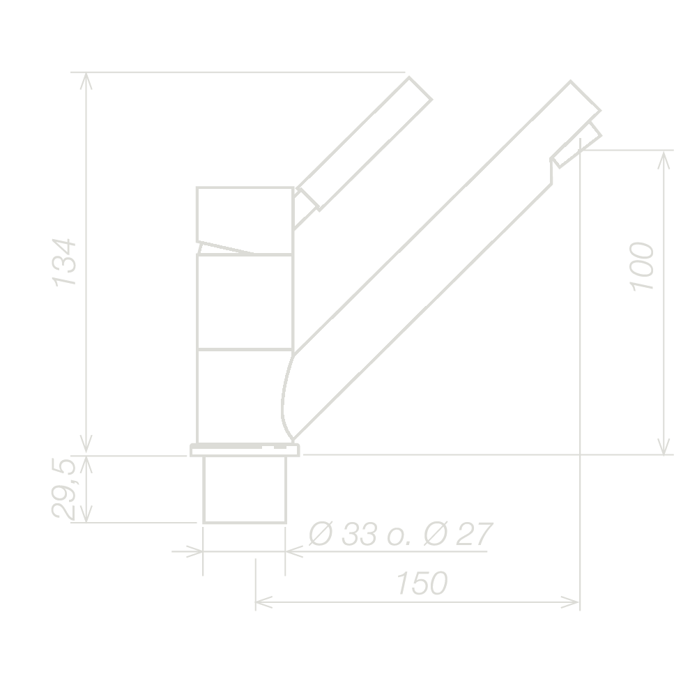 Reich Single Level Mixer Tap Trend E D33 Chrome